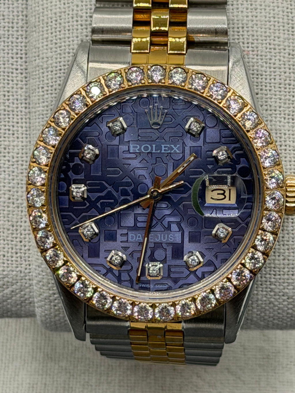 Rolex Datejust 36MM Ref. 16013 – Lavender “Computer” Diamond Dial
