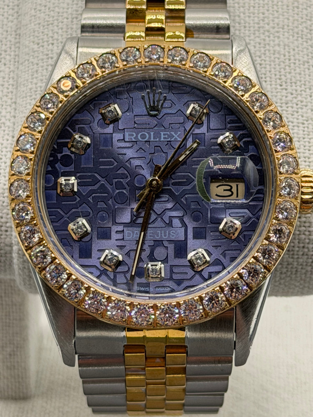 Rolex Datejust 36MM Ref. 16013 – Lavender “Computer” Diamond Dial