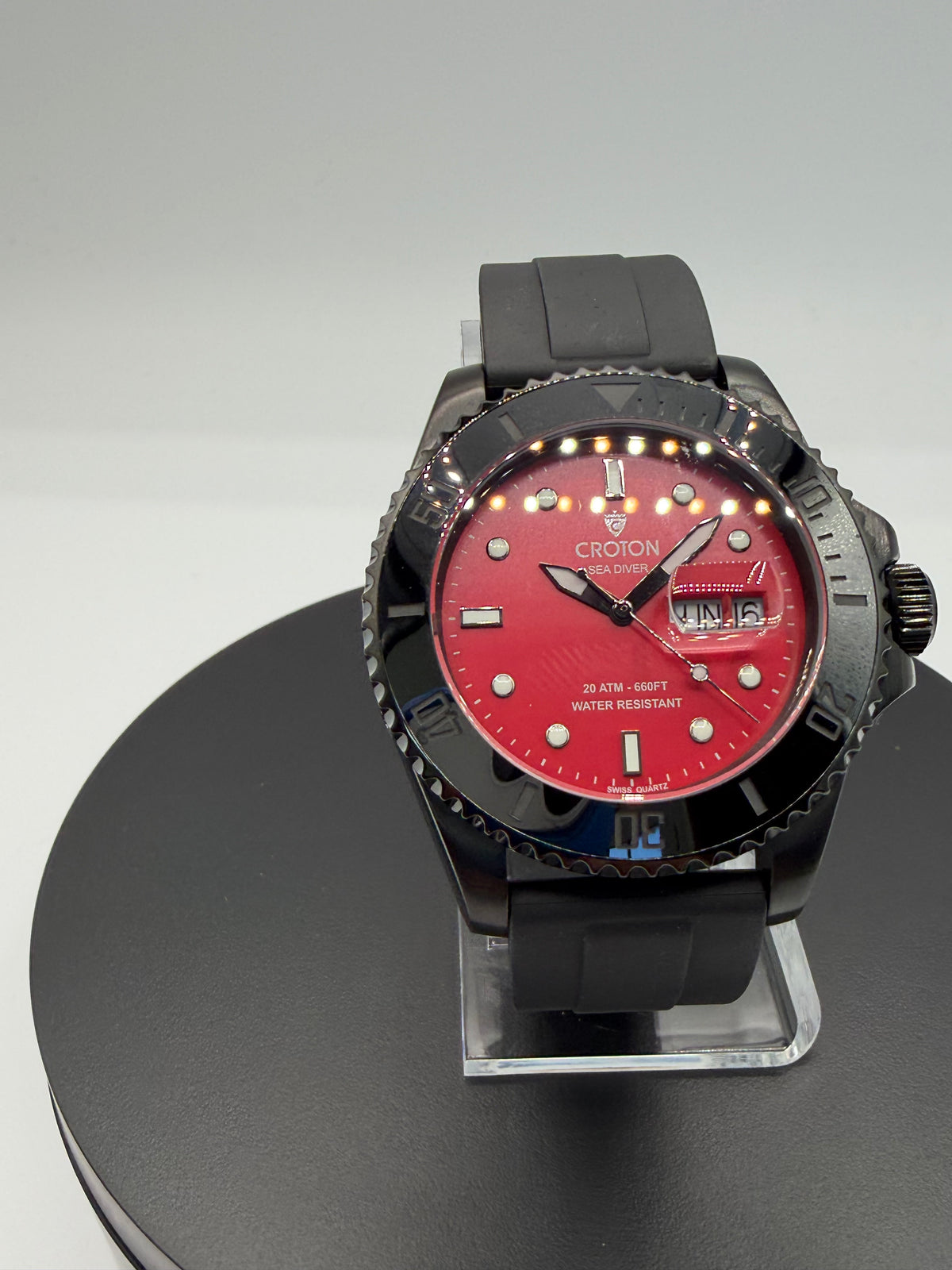 2026 Croton Sea Diver Black Dial Black Case – Swiss – New/Unworn