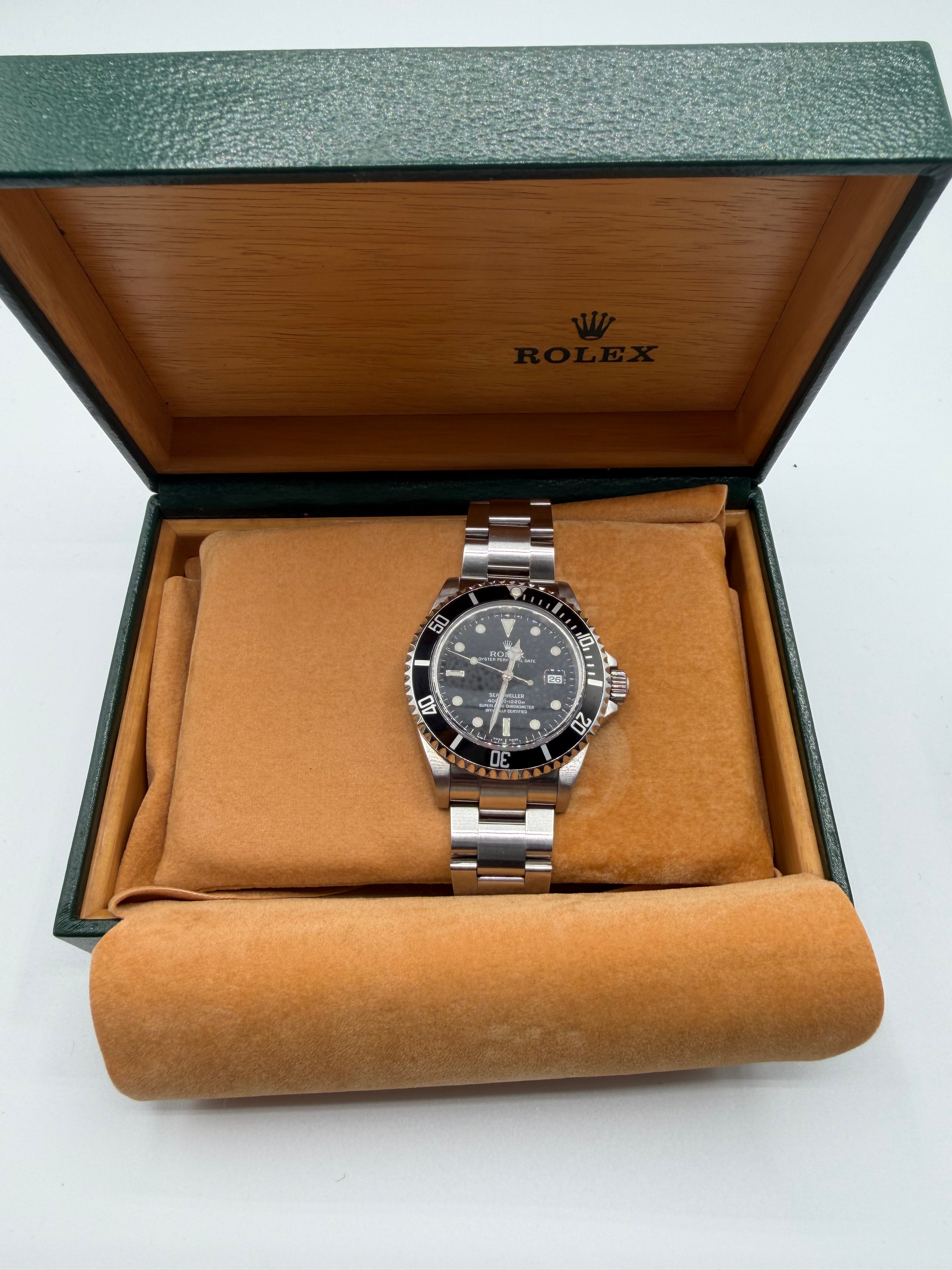 Rolex Sea-Dweller 40mm Ref. 16600 – Black Dial, Stainless Steel Oyster Bracelet