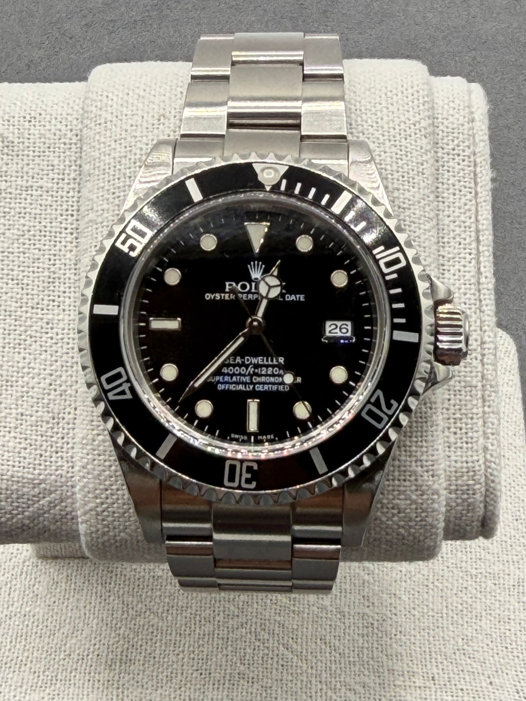 Rolex Sea-Dweller 40mm Ref. 16600 – Black Dial, Stainless Steel Oyster Bracelet