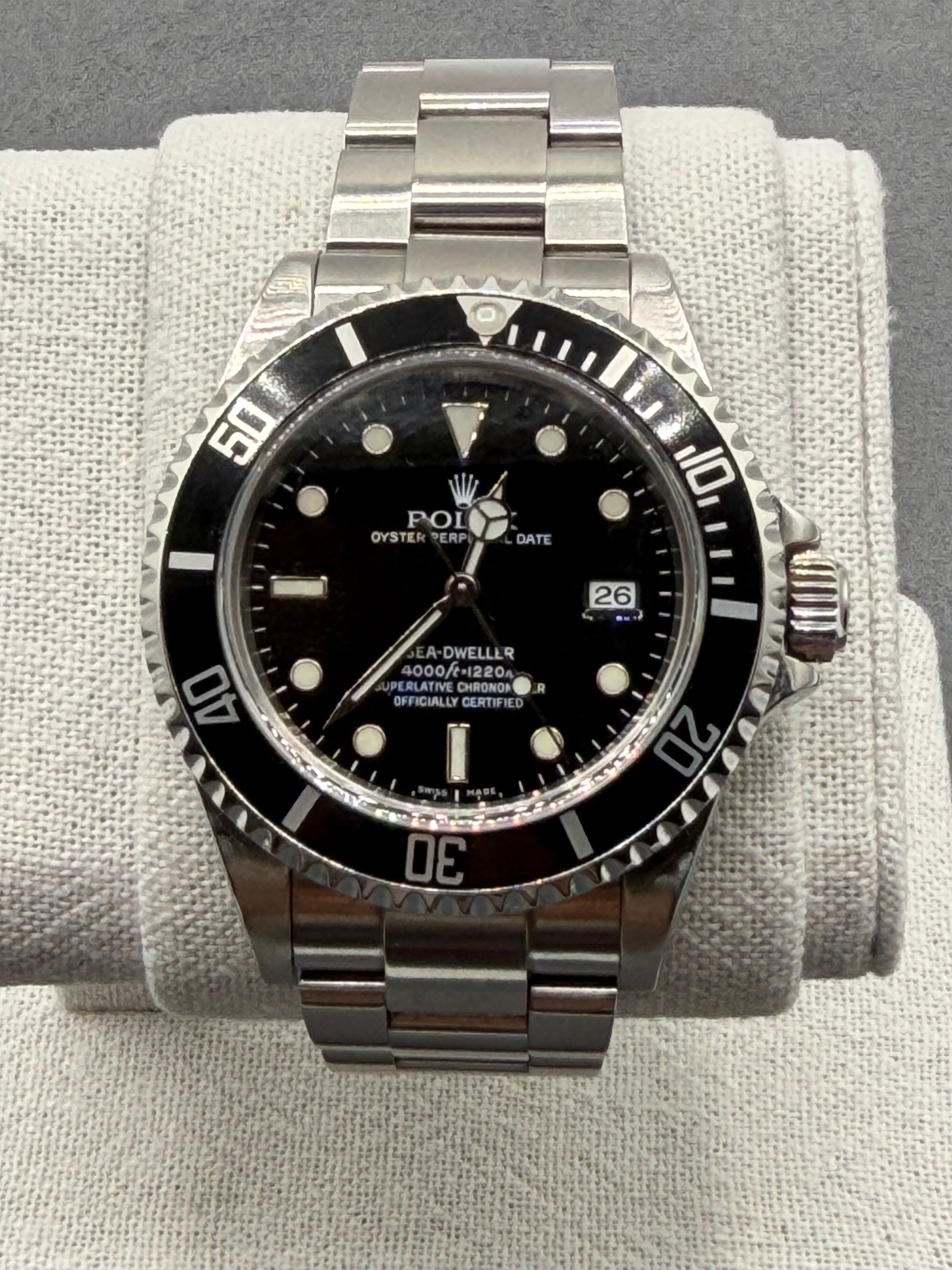 Rolex Sea-Dweller 40mm Ref. 16600 – Black Dial, Stainless Steel Oyster Bracelet