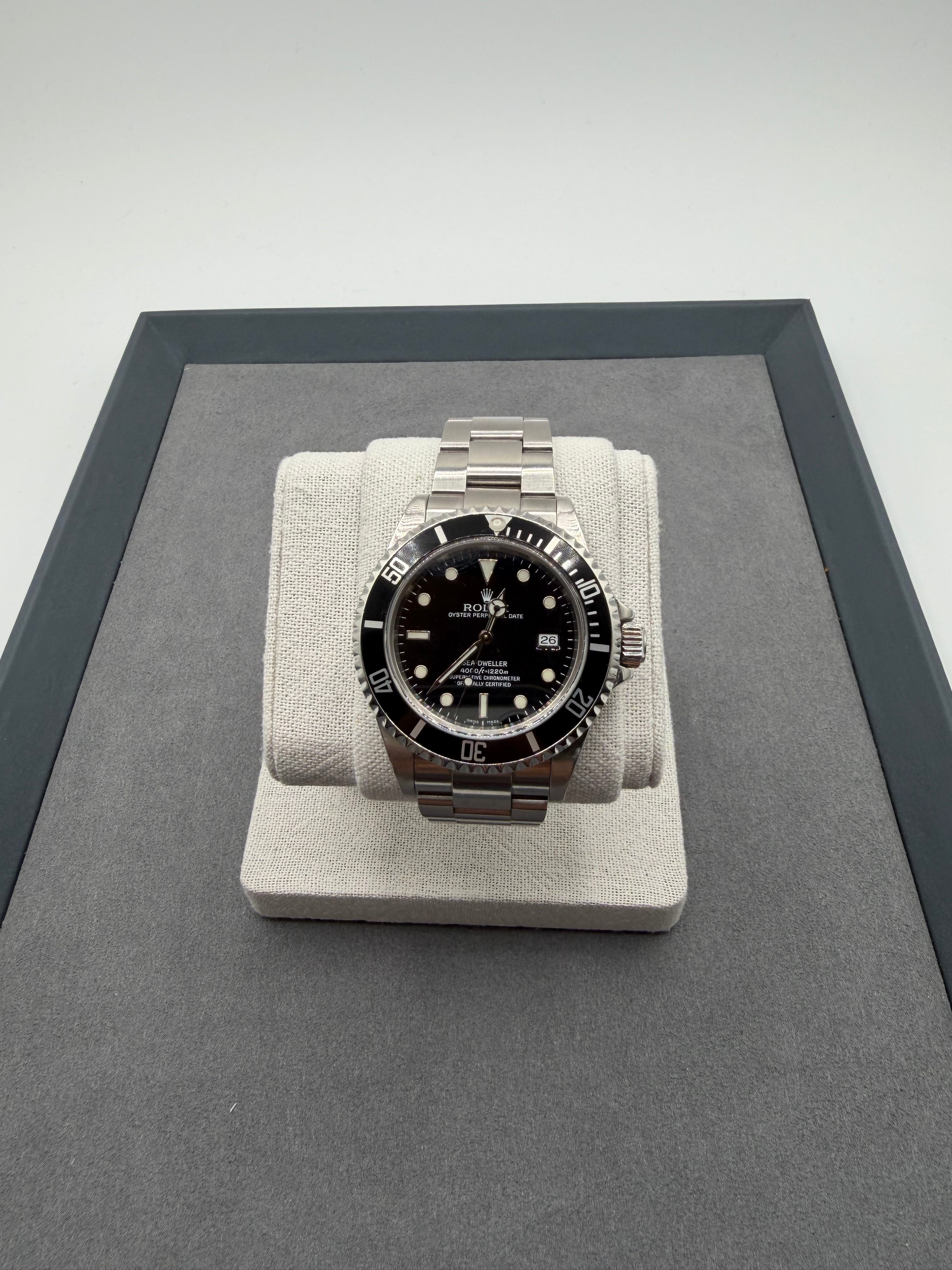 Rolex Sea-Dweller 40mm Ref. 16600 – Black Dial, Stainless Steel Oyster Bracelet