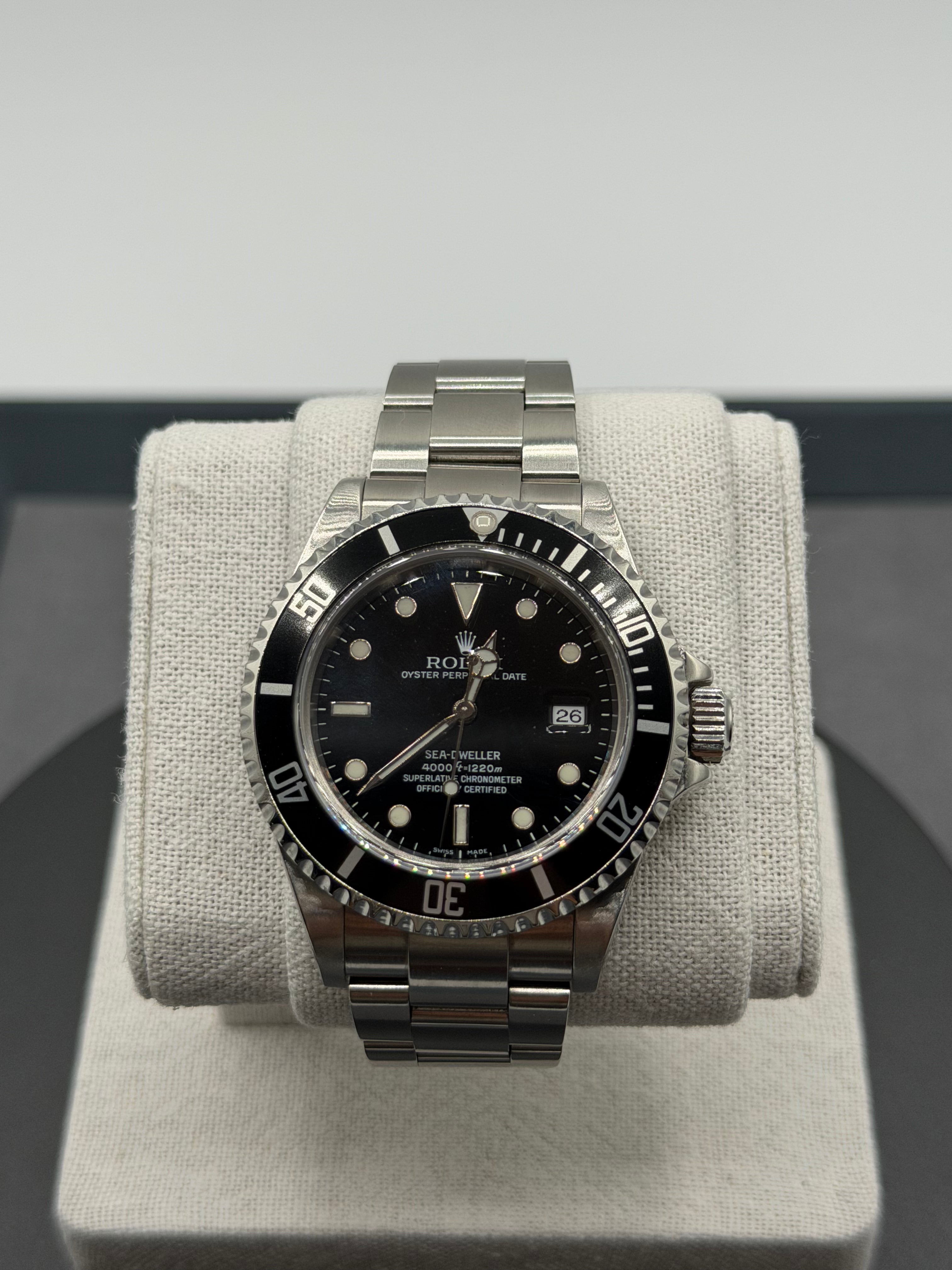 Rolex Sea-Dweller 40mm Ref. 16600 – Black Dial, Stainless Steel Oyster Bracelet