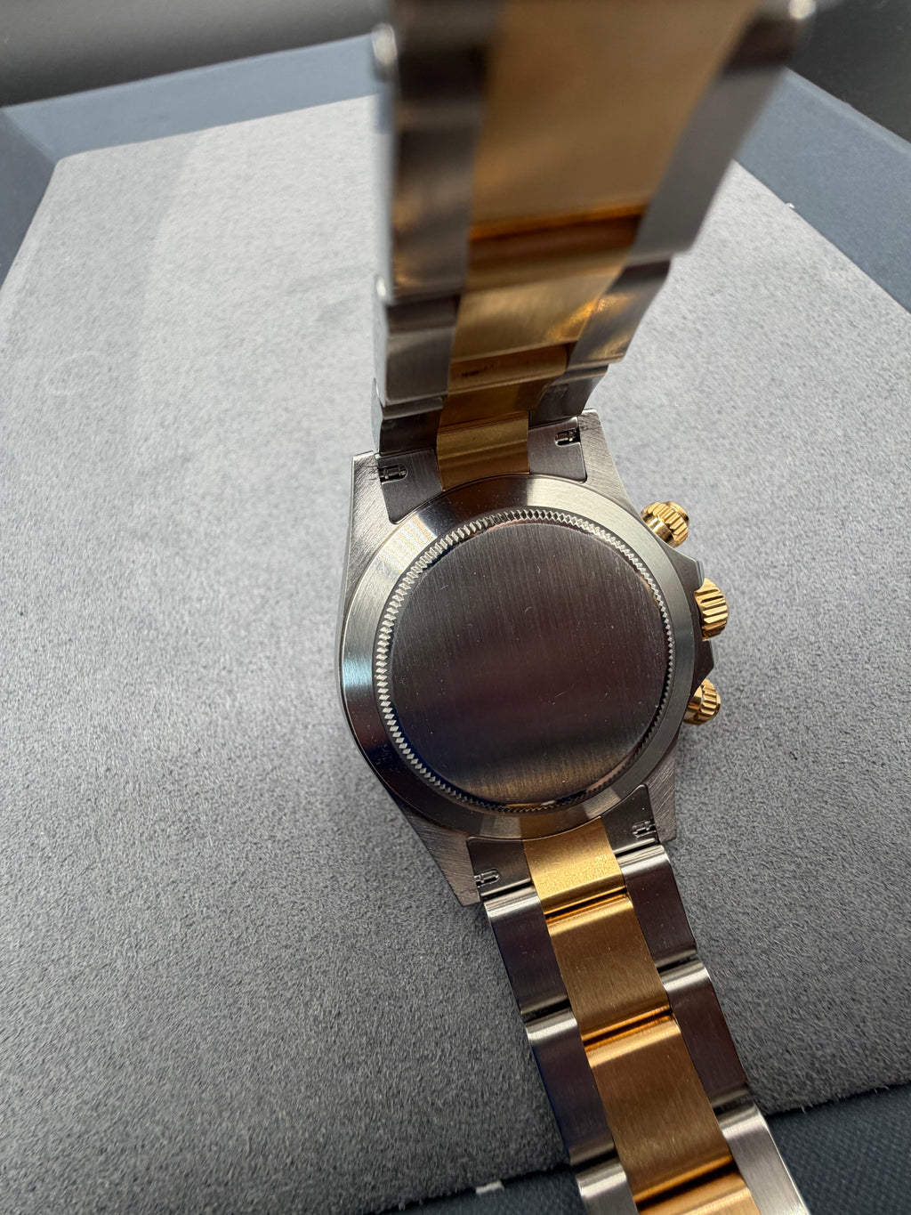 Rolex Daytona 116523 40mm Blue Racing Dial Two-Tone 18K Yellow Gold & Stainless Steel