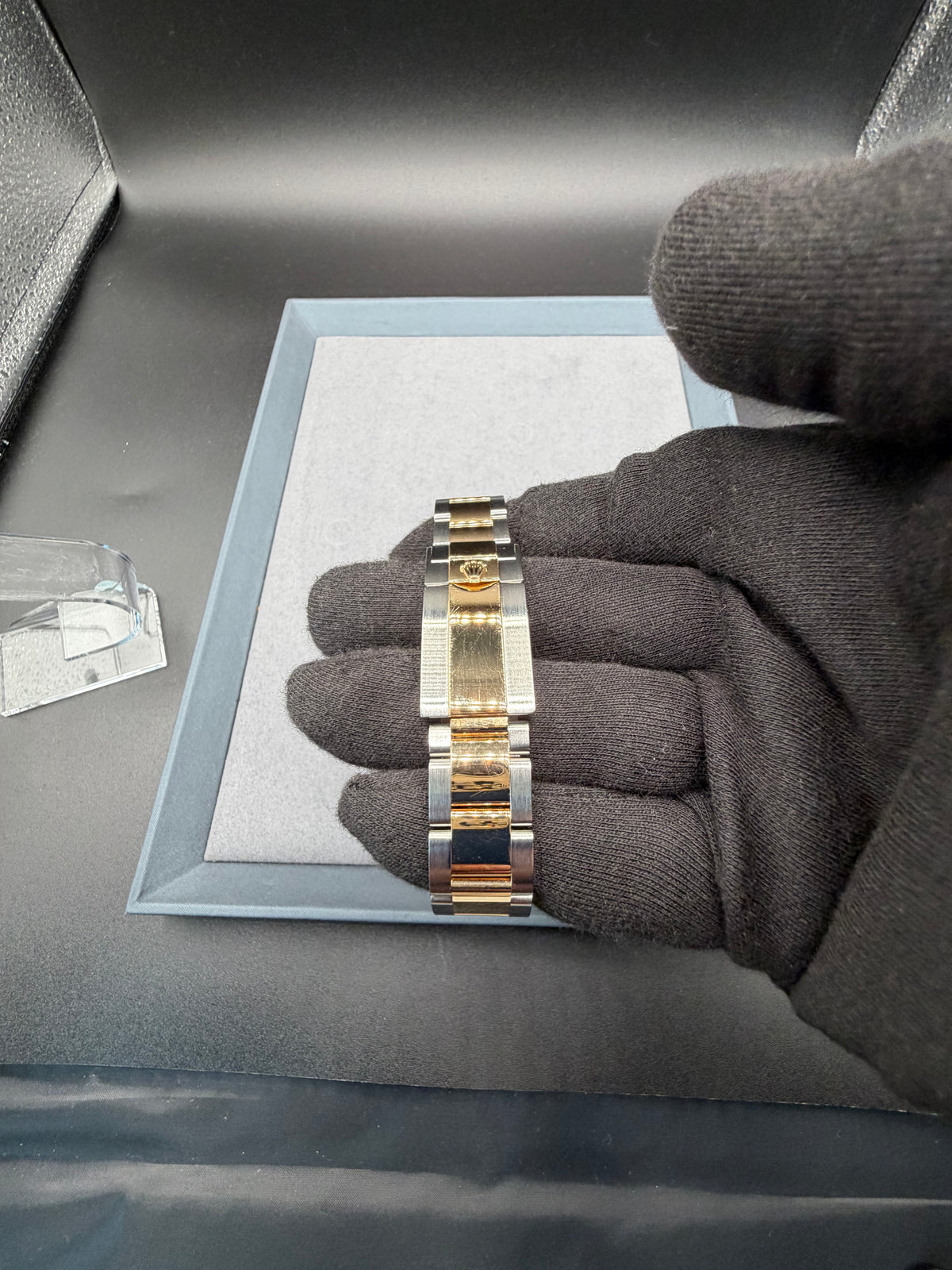 Rolex Daytona 116523 40mm Blue Racing Dial Two-Tone 18K Yellow Gold & Stainless Steel