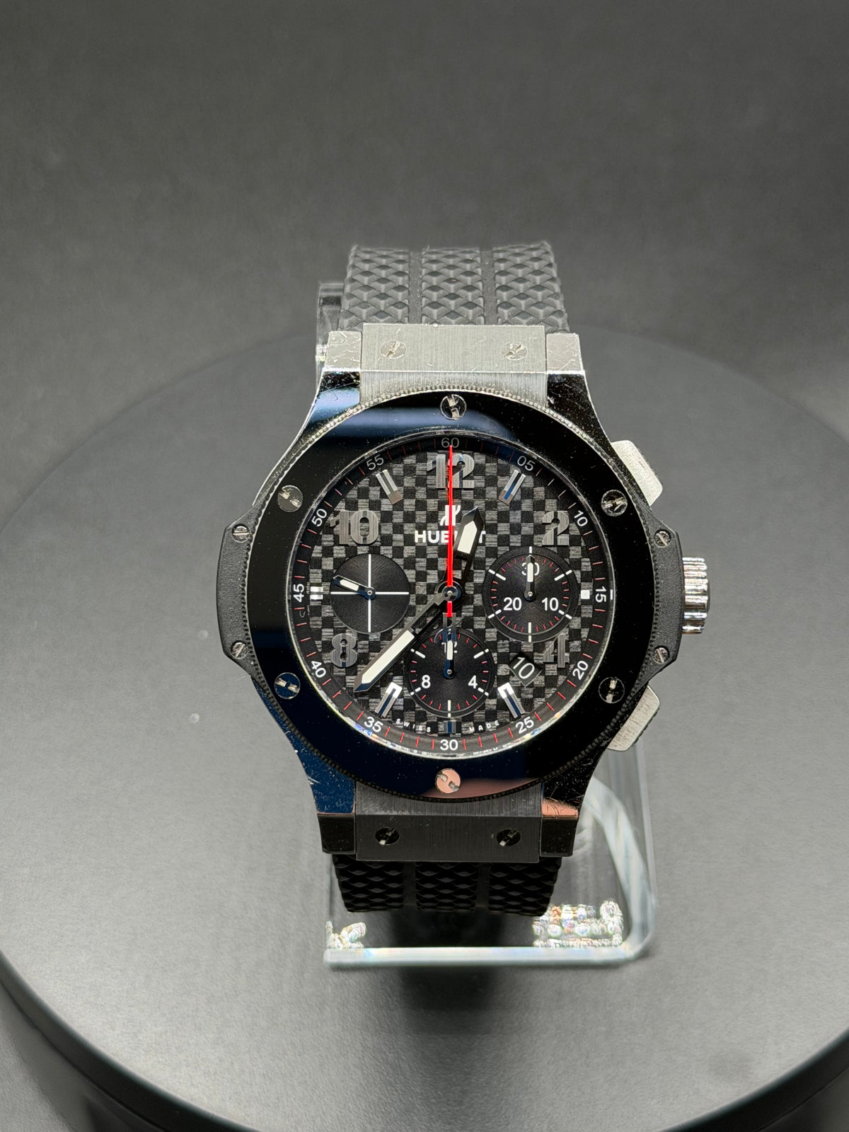 Hublot Big Bang 44mm Black Carbon Dial Ceramic Bezel 301.SB.131.RX – Box & Open Card