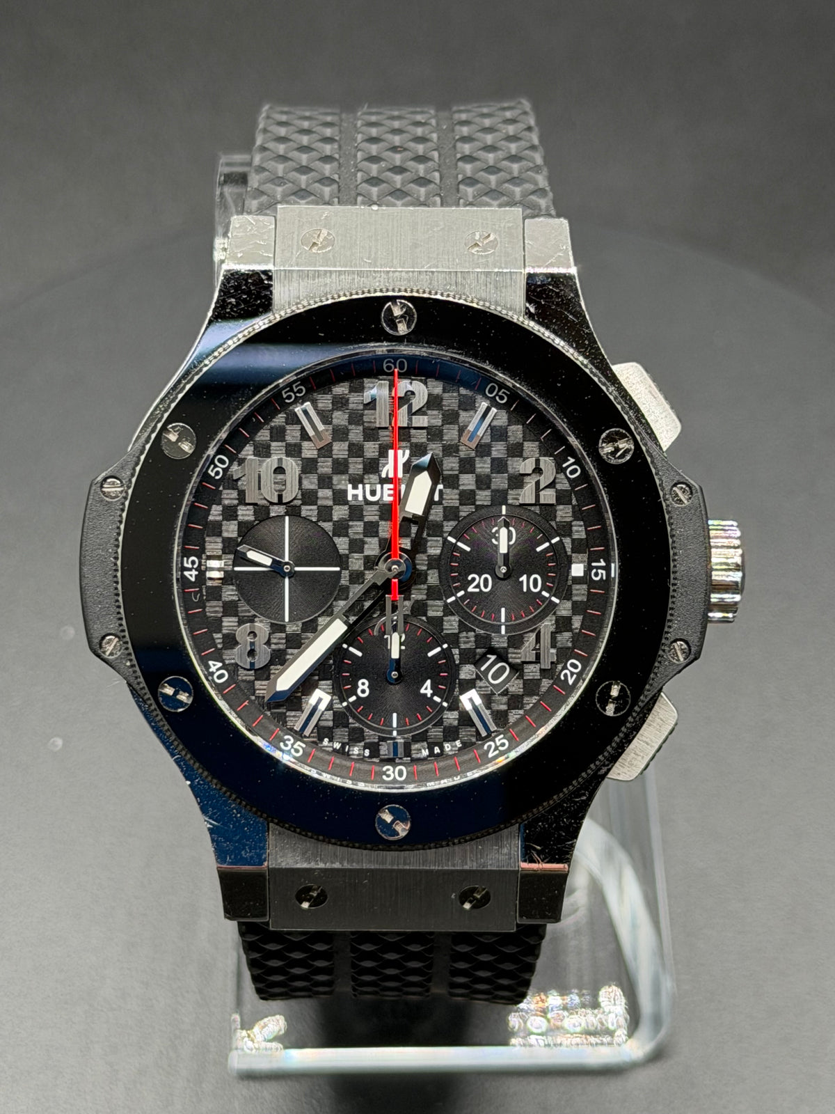 Hublot Big Bang 44mm Black Carbon Dial Ceramic Bezel 301.SB.131.RX – Box & Open Card