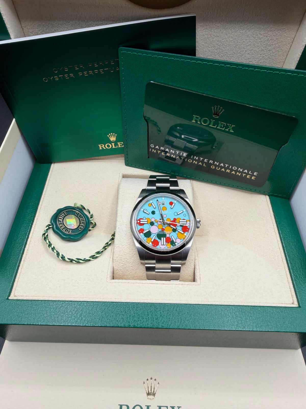 2024 Rolex Oyster Perpetual 41 ‘Celebration’ Dial 124300 – Full Set