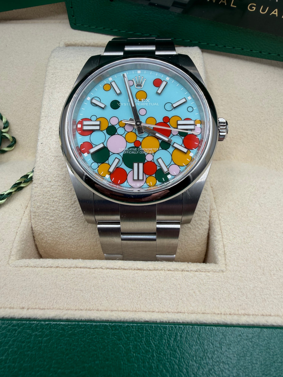 2024 Rolex Oyster Perpetual 41 ‘Celebration’ Dial 124300 – Full Set