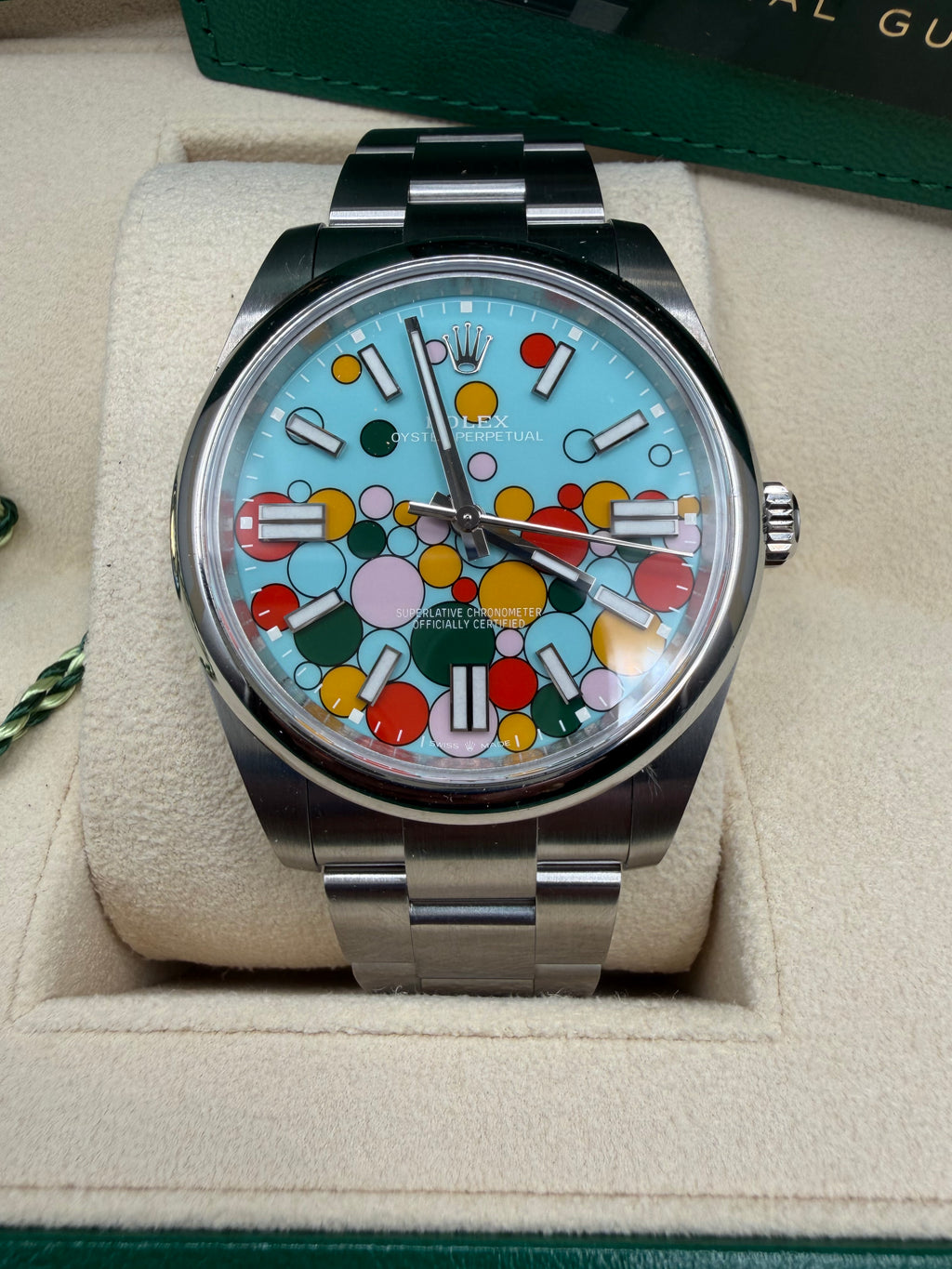 2024 Rolex Oyster Perpetual 41 ‘Celebration’ Dial 124300 – Full Set