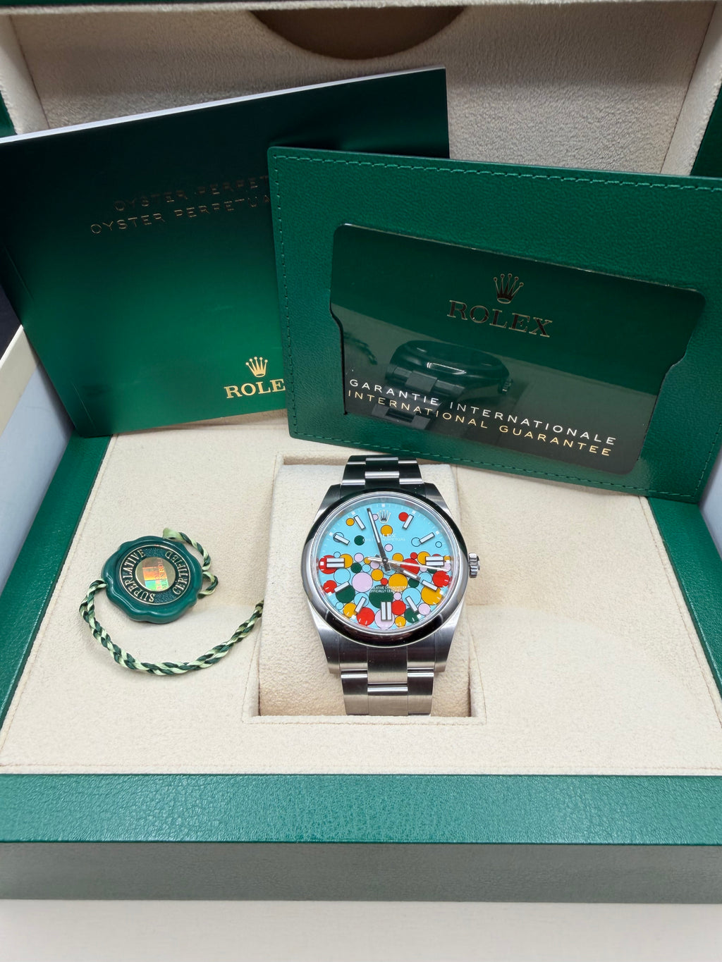 2024 Rolex Oyster Perpetual 41 ‘Celebration’ Dial 124300 – Full Set