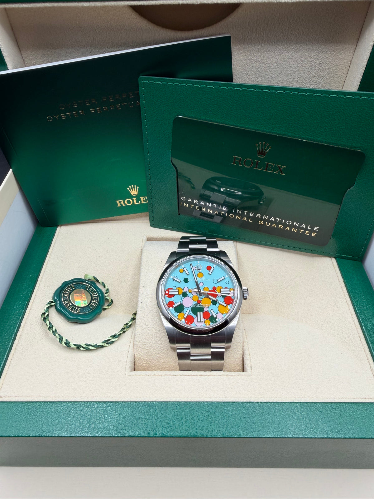 2024 Rolex Oyster Perpetual 41 ‘Celebration’ Dial 124300 – Full Set
