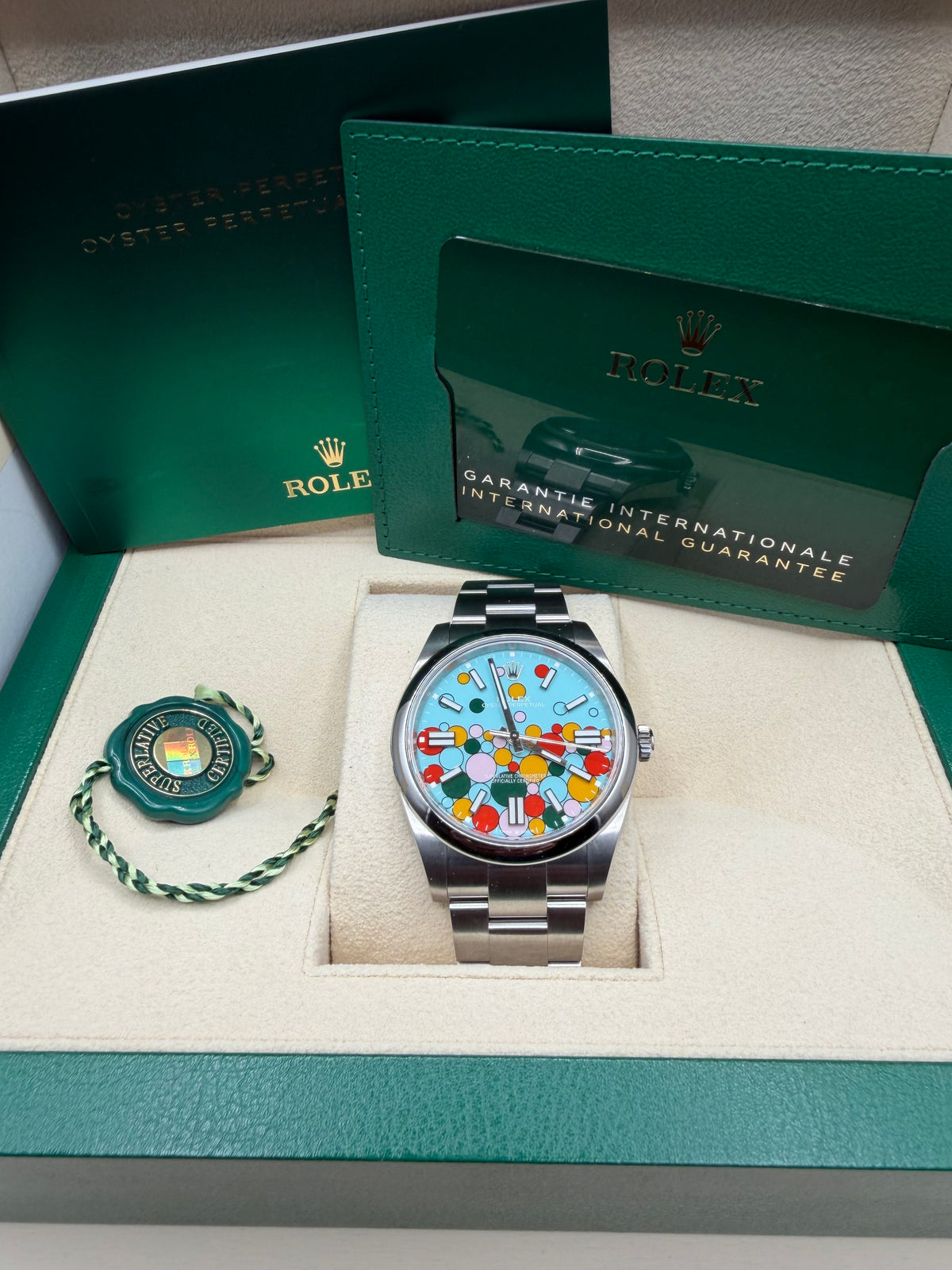 2024 Rolex Oyster Perpetual 41 ‘Celebration’ Dial 124300 – Full Set