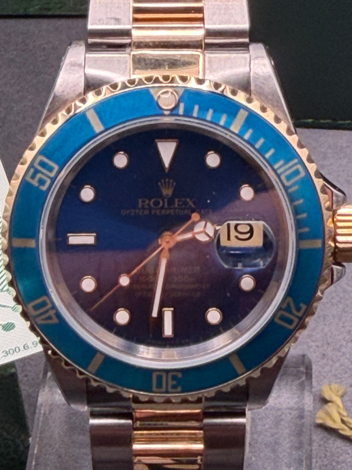 1996 Rolex Submariner Date “Bluesy” 40mm 16613 – Box & Papers – Authenticated