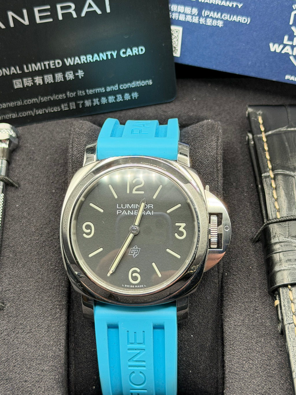 2022 Panerai Luminor Base Logo 44MM Black Dial PAM01086 B&P