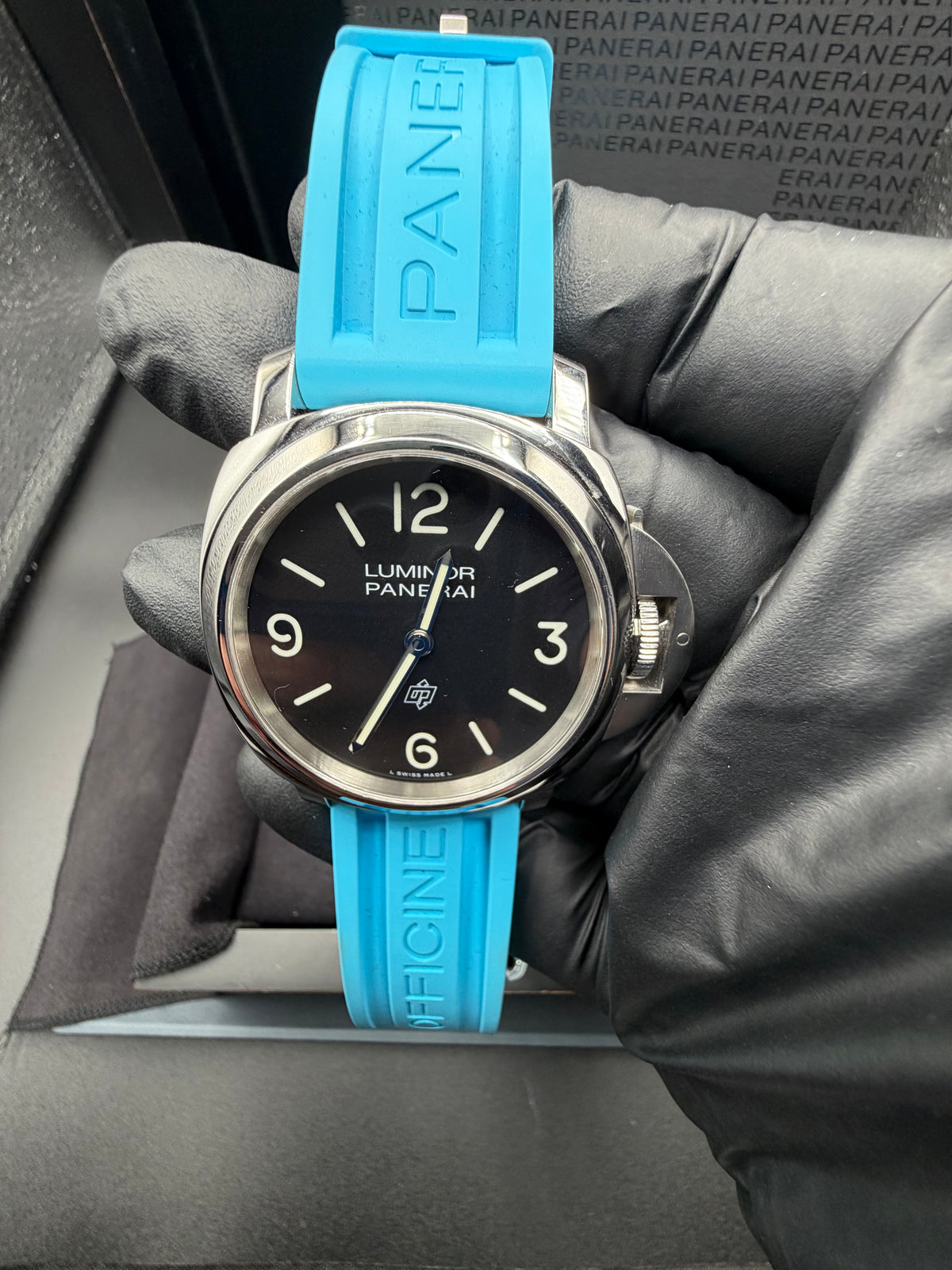 2022 Panerai Luminor Base Logo 44MM Black Dial PAM01086 B&P