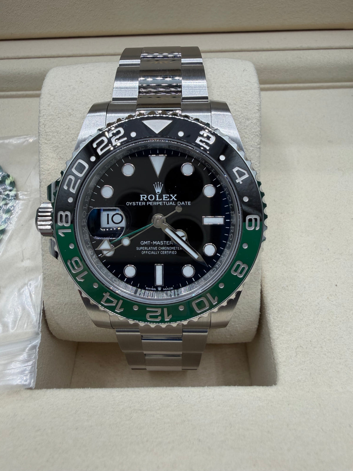 2025 Rolex GMT-Master II Sprite 40mm – 126720VTNR – Box & Papers