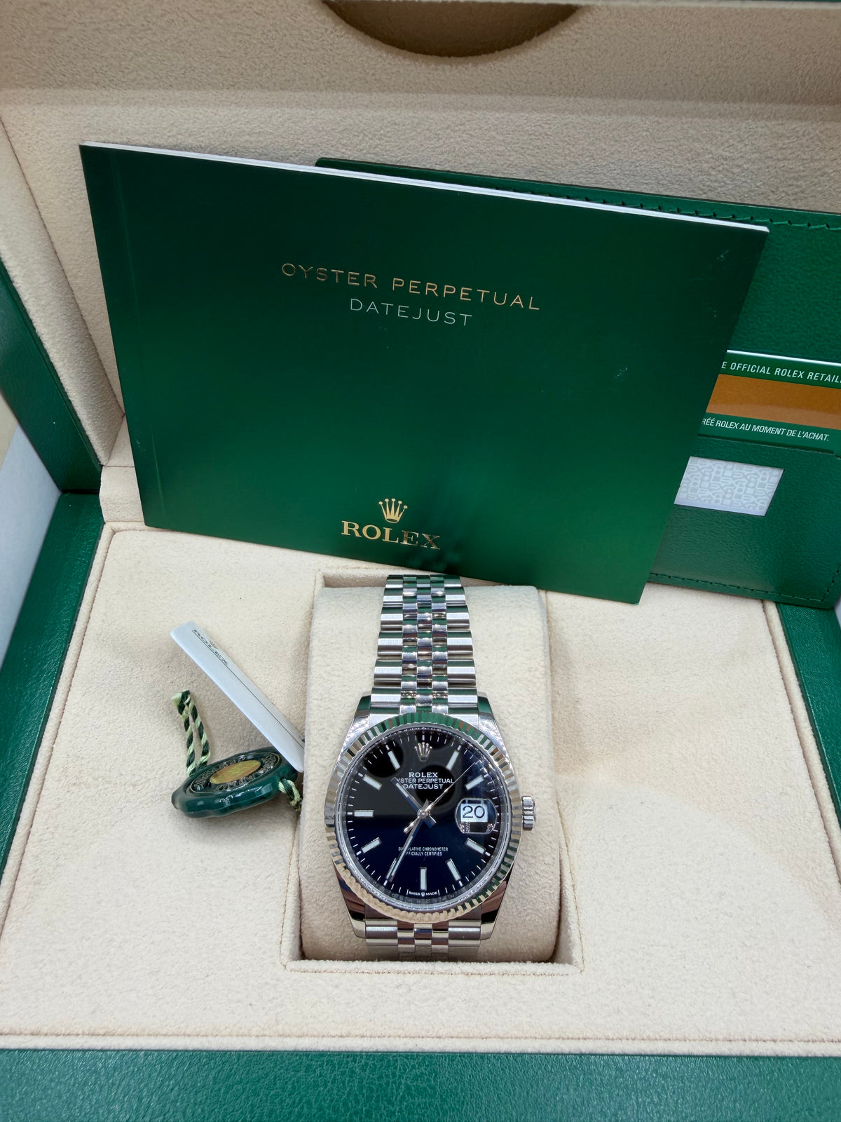 2020 Rolex Datejust 41 Black Dial Fluted Bezel Jubilee – 126334 – Box & Papers