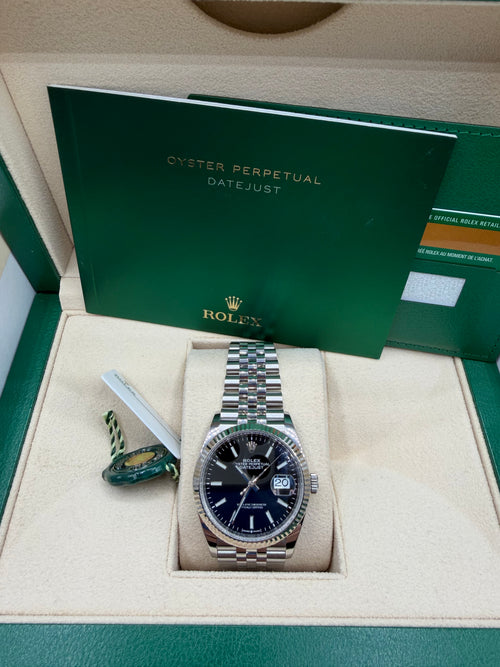 2020 Rolex Datejust 41 Black Dial Fluted Bezel Jubilee – 126334 – Box & Papers