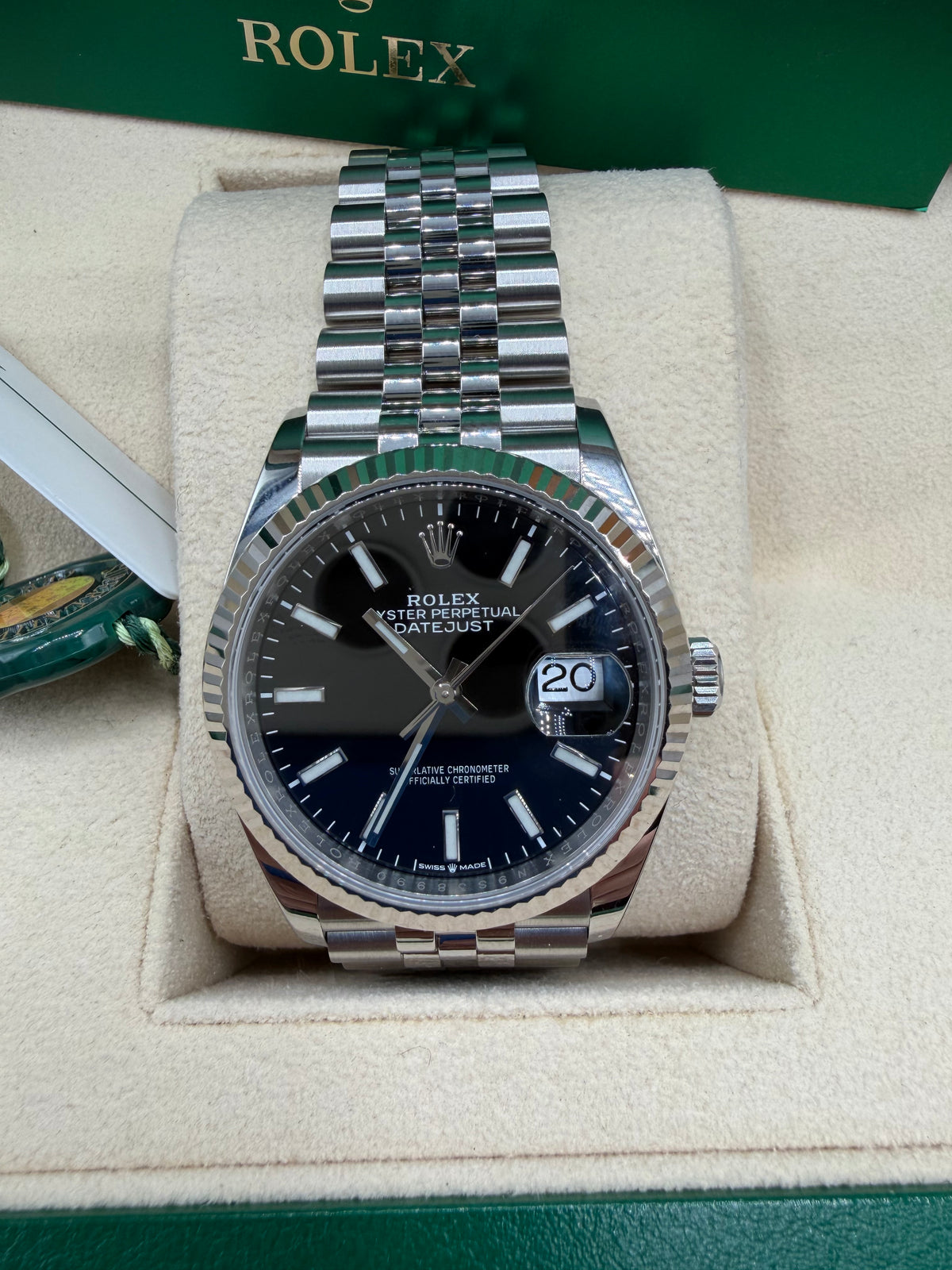2020 Rolex Datejust 41 Black Dial Fluted Bezel Jubilee – 126334 – Box & Papers