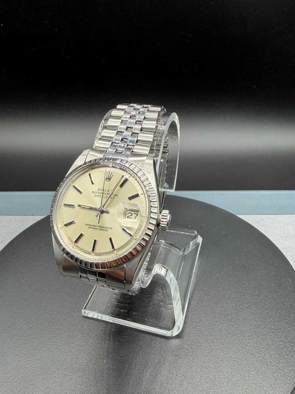 Circa 1966 Rolex Datejust 36mm Silver Dial Stainless Steel – Ref. 1603 – Authenticated