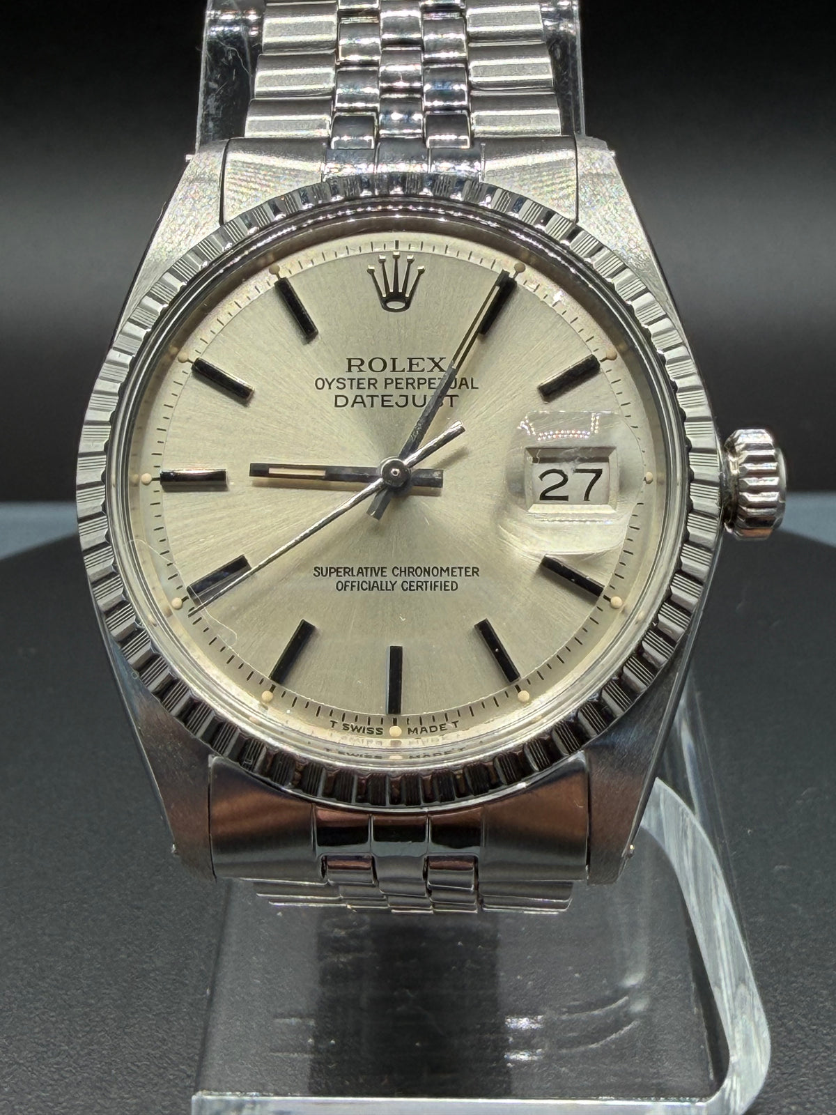 Circa 1966 Rolex Datejust 36mm Silver Dial Stainless Steel – Ref. 1603 – Authenticated