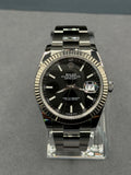 Rolex Datejust 41 Black Dial Fluted Bezel Oyster Bracelet – 126334