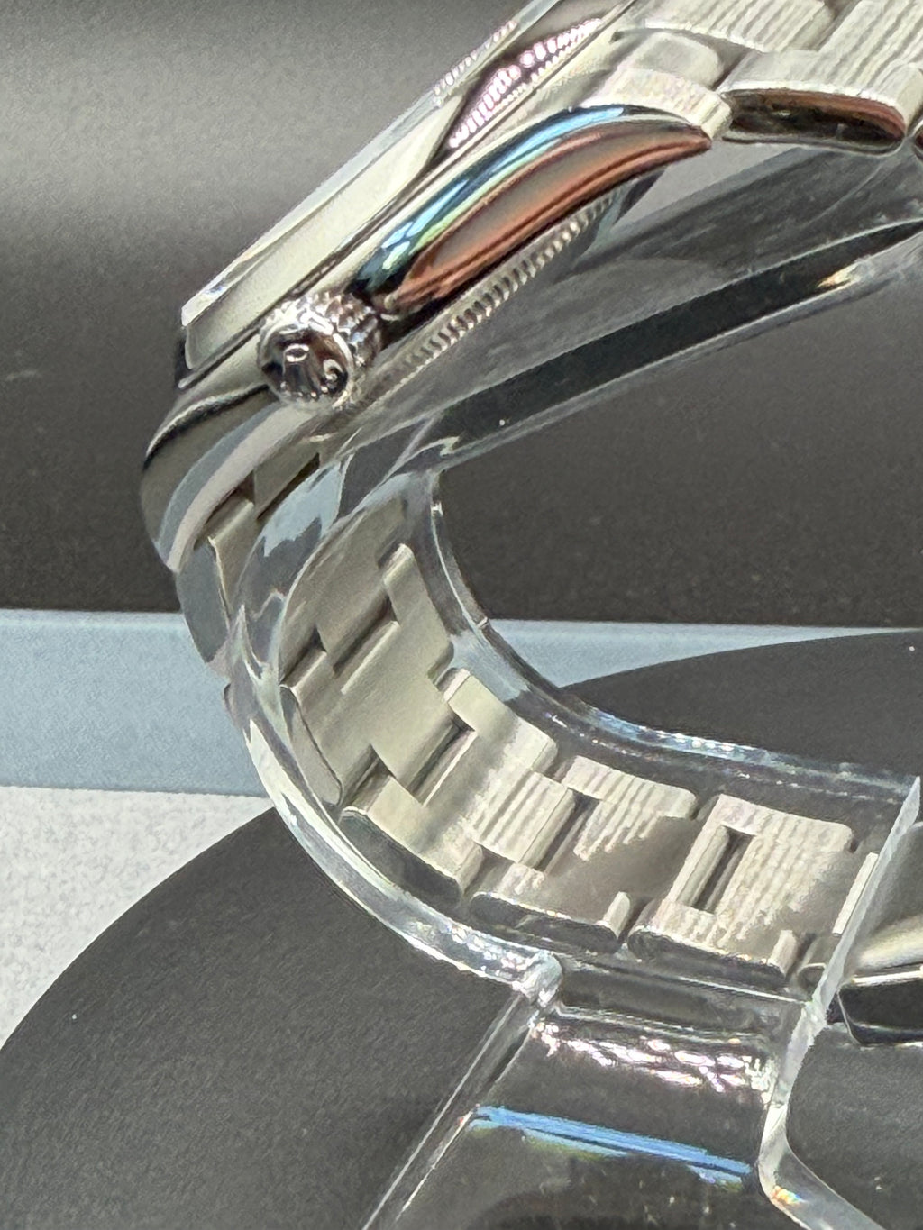 Rolex Oyster Perpetual 36mm Rare Black Concentric Dial – Ref. 116000 – Authenticated