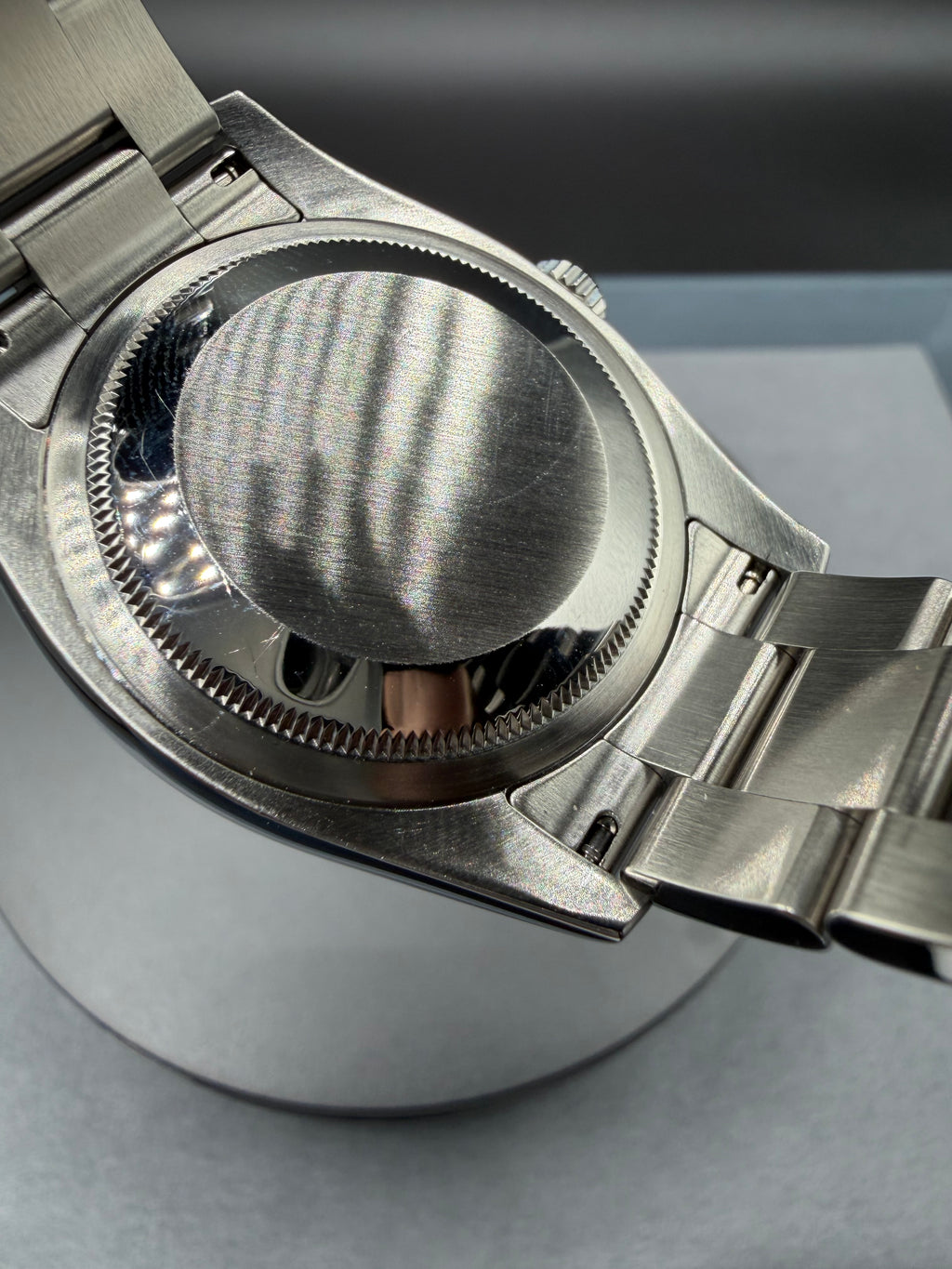 Rolex Oyster Perpetual 36mm Rare Black Concentric Dial – Ref. 116000 – Authenticated