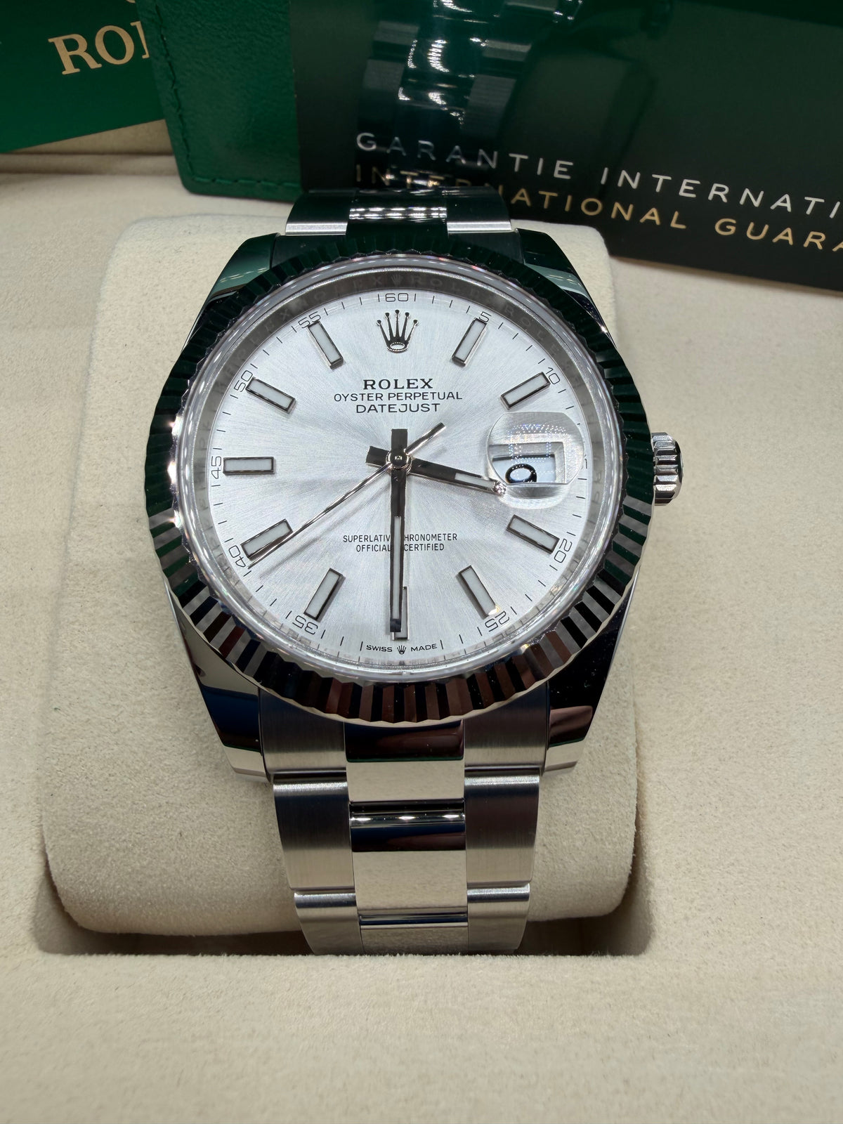 2026 Rolex Datejust 41 Silver Dial Fluted Bezel Oyster – 126334 – New/Unworn – Box & Papers
