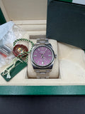 2015 Rolex Oyster Perpetual 36mm Red Grape Dial – 116000 – Box & Papers