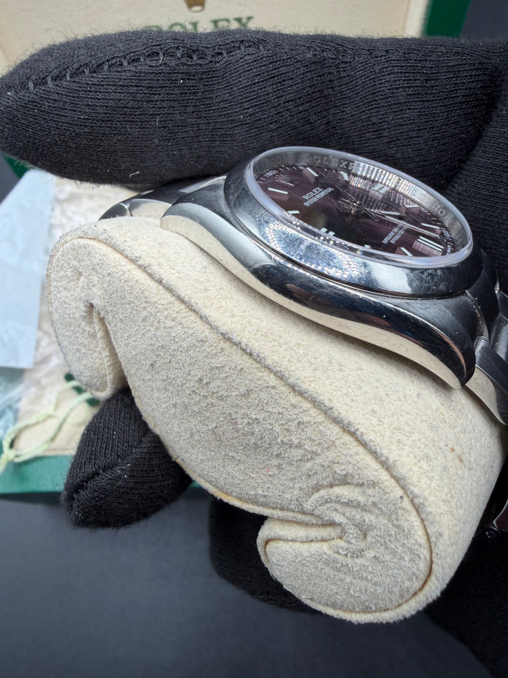 2015 Rolex Oyster Perpetual 36mm Red Grape Dial – 116000 – Box & Papers