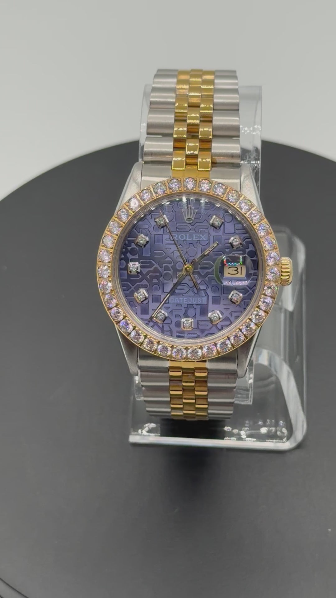 Rolex Datejust 36MM Ref. 16013 – Lavender “Computer” Diamond Dial