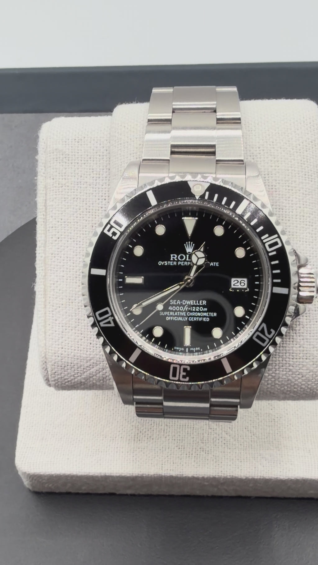 Rolex Sea-Dweller 40mm Ref. 16600 – Black Dial, Stainless Steel Oyster Bracelet