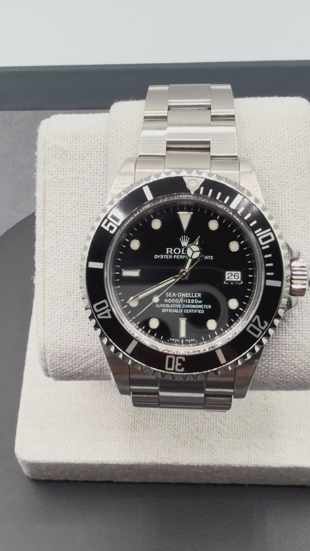 Rolex Sea-Dweller 40mm Ref. 16600 – Black Dial, Stainless Steel Oyster Bracelet