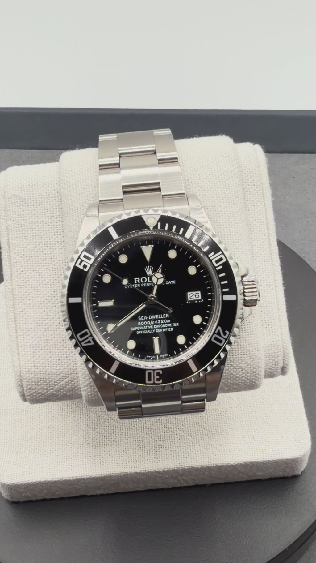 Rolex Sea-Dweller 40mm Ref. 16600 – Black Dial, Stainless Steel Oyster Bracelet