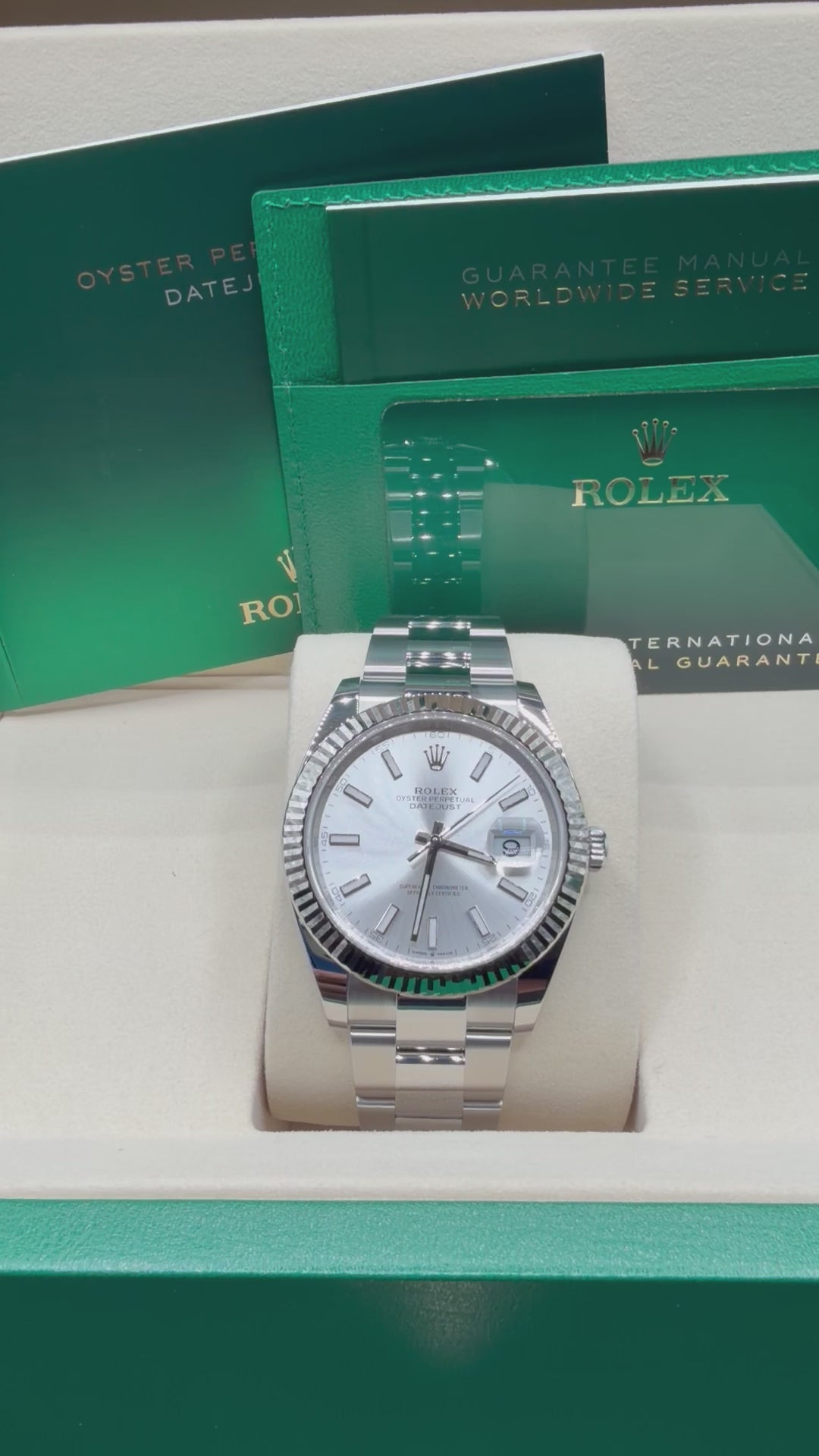 2026 Rolex Datejust 41 Silver Dial Fluted Bezel Oyster – 126334 – New/Unworn – Box & Papers