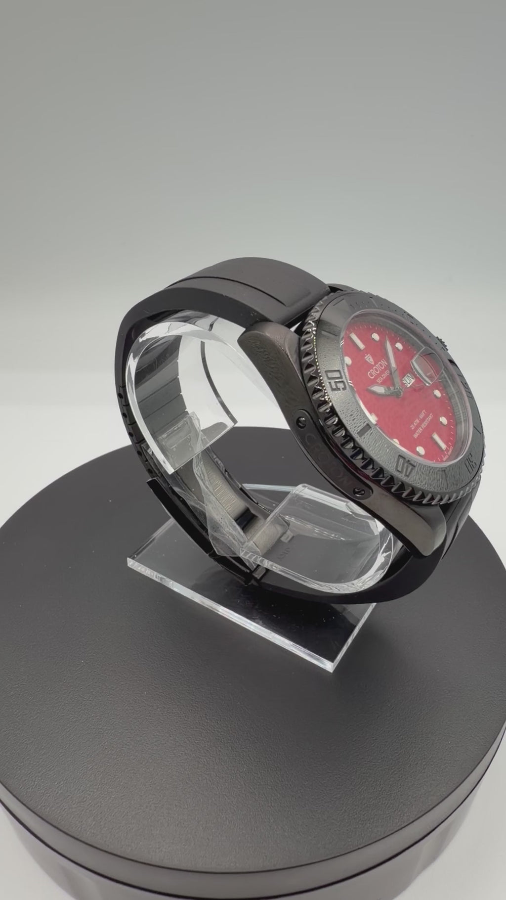 2026 Croton Sea Diver Black Dial Black Case – Swiss – New/Unworn